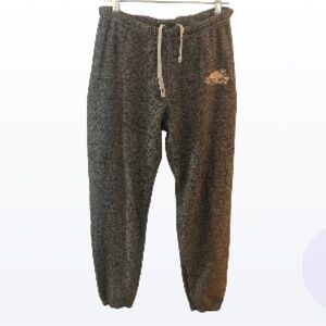 ROOTS JOGGERS salt and pepper cotton terry cloth size small